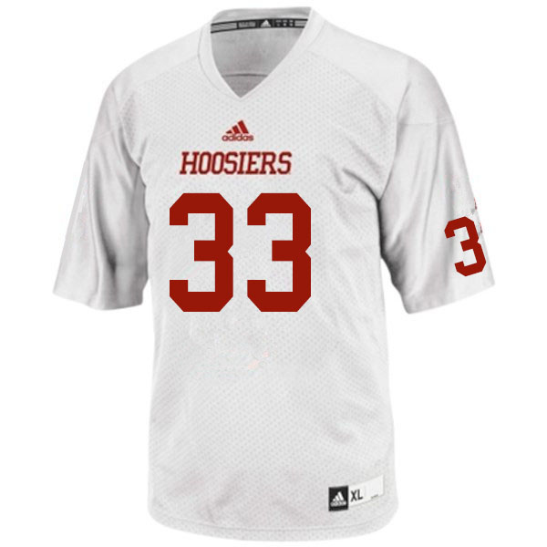 Men #33 Dominick Sidari Indiana Hoosiers College Football Jerseys Sale-White